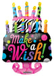 36″ Make A Wish Birthday Cake Balloon