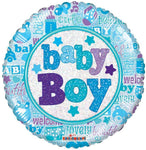 Convergram Baby Boy Holographic 18″ Balloon