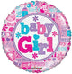 Globo Holográfico Baby Girl 18″