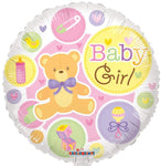 Convergram Baby Girl Bear 18″ Balloon