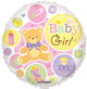 Baby Girl Bear Globo de 18″