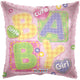 Baby Girl Big Patchwork Letras 18″ Globo