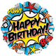 Birthday Comic 18″ Balloon