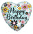 Convergram Birthday Flowers 18″ Balloon