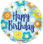 Convergram Birthday Full of Flowers 18″ Balloon