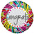 Convergram Congrats Spiral 18″ Balloon