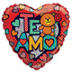 Cute Bear Te Amo 18″ Holographic Balloon