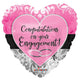 Engagement Pink Heart 18″ Balloon