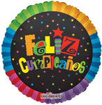 Convergram Feliz Cumpleaños Jazzy Colors 18″ Balloon