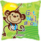 Get Well Monkey Globo de 18″