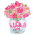 Get Well Soon Vase of Roses 18″ Balloon