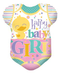 Convergram Happy Baby Girl Onesie 18″ Balloon