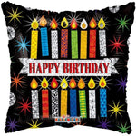 Happy Birthday 18″ Colorful Candles Balloon