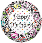 Convergram Happy Birthday Animal Prints 18″ Balloon