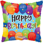 Convergram Happy Birthday Balloons 18″ Balloon