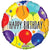 Convergram Happy Birthday Balloons 18″ Clear View Balloon