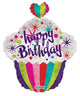 Feliz Cumpleaños Cupcake Globo 18″