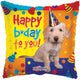 Happy Birthday Dog With Party Hat 18″ Balloon