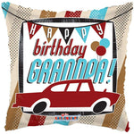 Convergram Happy Birthday Grandpa Car 17″ Balloon