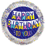 Convergram Happy Birthday To You Banner 18″ Balloon