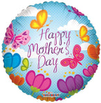 Happy Mother's Day Blue Skies & Butterflies 18″ Balloon