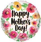 Convergram Happy Mother's Day Watercolor Roses 18″ Balloon