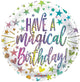 Have A Magical Birthday Rainbow 18″ Holographic Balloon