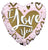 Convergram I Love You Gold & Pink Matte 18″ Balloon