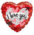Convergram I Love You Heart & Banner 18″ Holographic Balloon