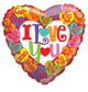 I Love You Little Messages 18″ Gellibean Balloon