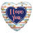 Convergram I Love You Trendy Colors 18″ Balloon