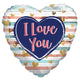 I Love You Trendy Colors 18″ Balloon