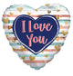 I Love You Trendy Colors 18″ Balloon
