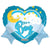 Convergram It's a Boy 18″ New Baby Heart Shape Balloon