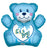 Convergram It's A Boy Blue Bear 28″ Balloon