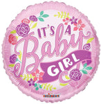 Convergram It's A Girl Banner 18″ Gellibean Balloon