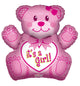 It's A Girl Pink Bear 28″ Balloon