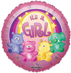 Convergram It's a Girl Plush Animals 18″ Balloon