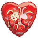 Love Bunnies Heart 18″ Balloon