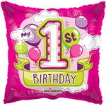 Convergram My 1st Birthday Pink 18″ Balloon