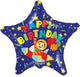 18" Happy Birthday Spaceship Astronaut