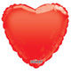 Corazón rojo sólido de 18″