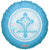 Convergram Mylar & Foil 1st Communion Light Blue 18″ Balloon