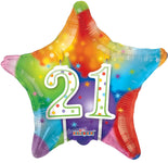 21st Birthday Candles 18″ Balloon