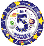 5th Birthday Astronaut & UFO 18″ Balloon