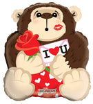 Convergram Mylar & Foil Adorable Gorilla I Love You 18″ Balloon