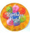 Convergram Mylar & Foil Airfill Only Orange Happy Birthday 9″ Balloon