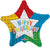 Convergram Mylar & Foil Aniversary Patterned Star 18″ Balloon