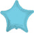 Convergram Mylar & Foil Baby Blue Star 36″ Metallized Balloon