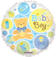 Baby Boy Bear & Sundries 18″ Gellibean Balloon